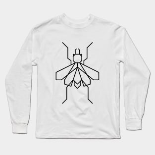 Trendy one line geometric design of fly Long Sleeve T-Shirt